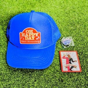 2024 D23 Abbott Elementary A.V.A Fest Blue Oh Happy Day Trucker Hat+Pin+Card NIP